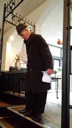 Van der Steen met 3e been (koorfeest 24 nov)